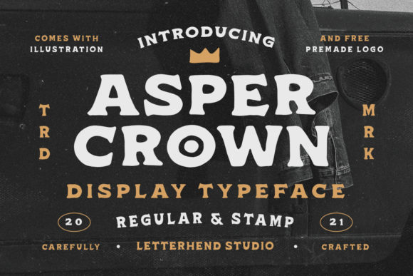 Asper Crown: A Bold Display Font for Editorial Design