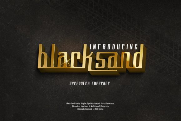 Black Sand: A Bold Display Font for Editorial Design