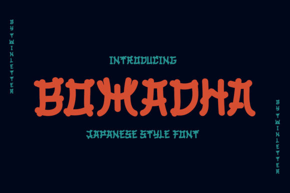 Bomadha: A Japanese-Inspired Display Font for Bold Campaigns