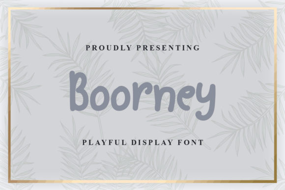 Boorney Font for Editorial Design and Branding