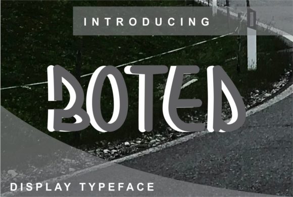 Boted: A Trendy Display Font for Craft Creations