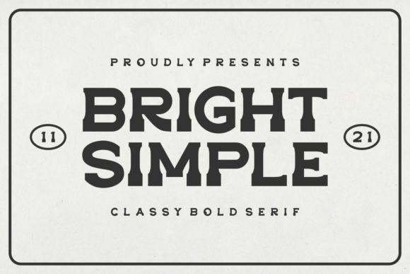 Bright Simple: A Bold Display Font for Modern Web Design