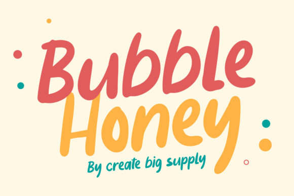 Bubble Honey: A Playful Font for Modern Editorial Design
