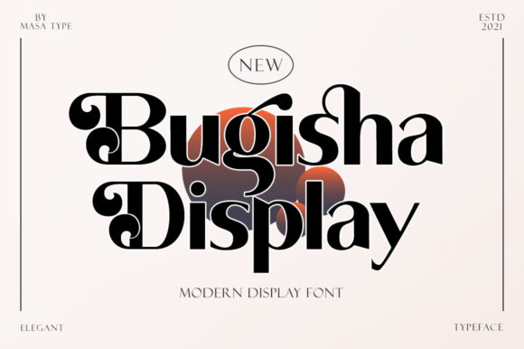 Bugisha: A Retro Display Font for Editorial Projects