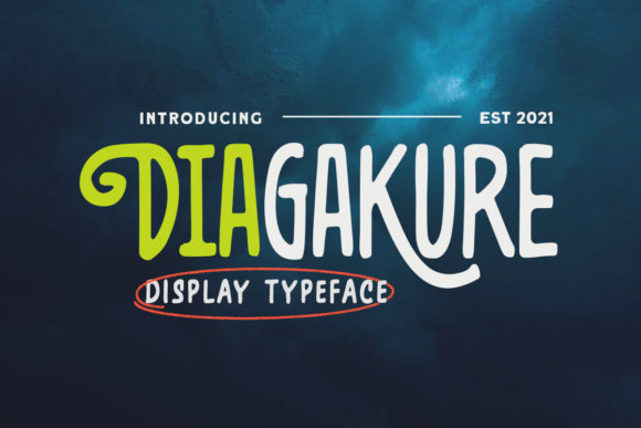 Diagakure: A Display Font for Bold Visual Statements