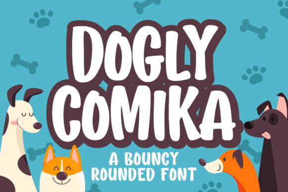 Dogly Comika: A Playful Display Font for Digital Creativity