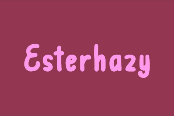 Esterhazy: A Display Font That Elevates Handmade Creations