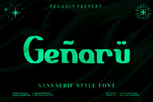 Genaru: A Vintage Bold Font for Digital Branding