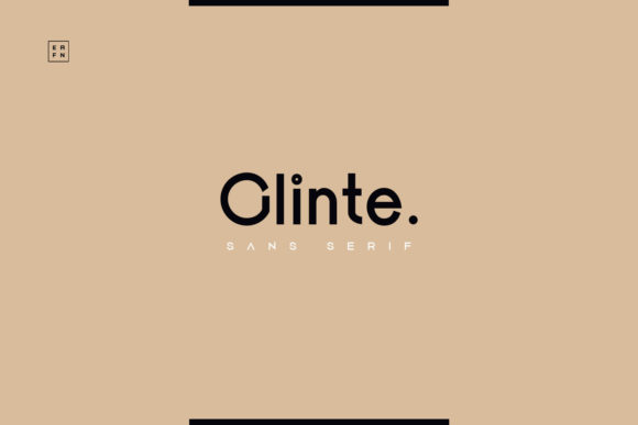Glinte: A Display Font for Bold Visual Statements
