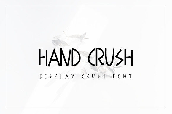 Hand Crush: A Quirky Display Font for Modern Editorial Design