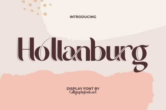 Hollanburg: A Stylish Display Font for Web Design