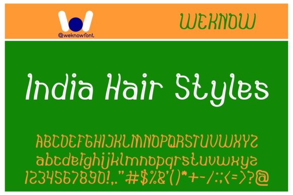 India Hair Style: A Display Font for Modern Web Design