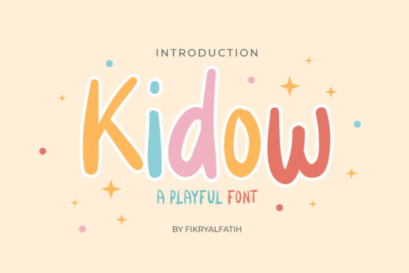 Kidow: A Friendly Display Font for Editorial Design