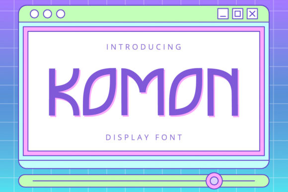Komon Display Font for Web Design