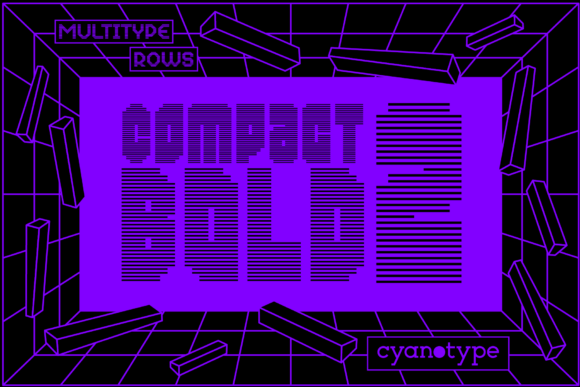 MultiType Rows Compact Bold 2 for Editorial Design