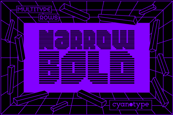 MultiType Rows Narrow Bold for Branding Projects