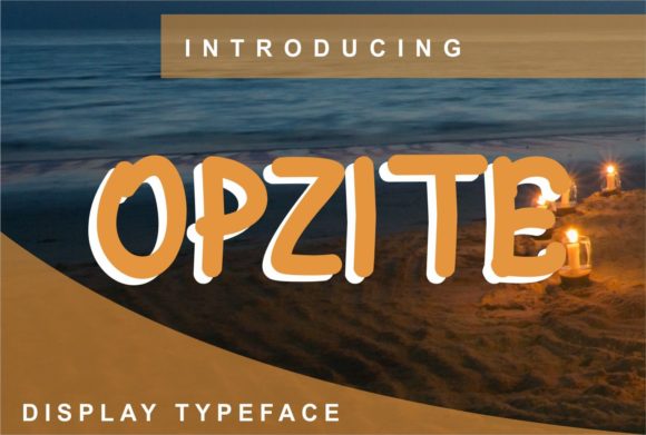 Opzite: A Modern Display Font for Editorial Design