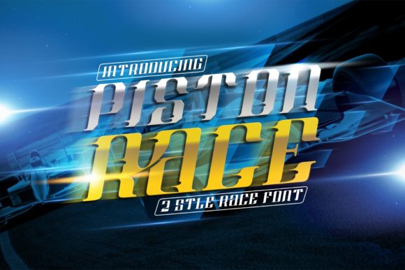 Piston Race: A Bold Display Font for Editorial Design
