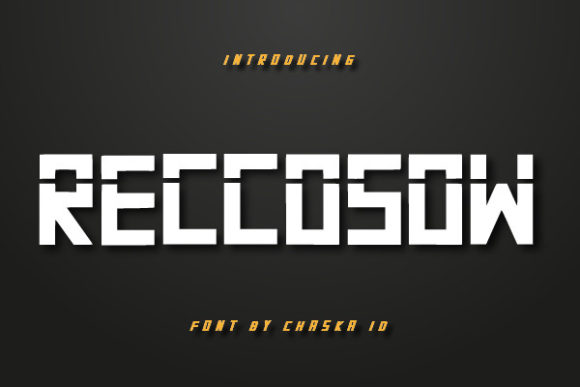 Reccosow: A Display Font for Bold Branding