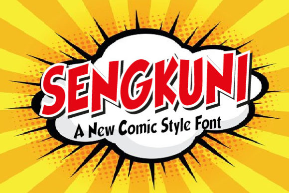 Sengkuni: A Bold Display Font for Small Business Branding