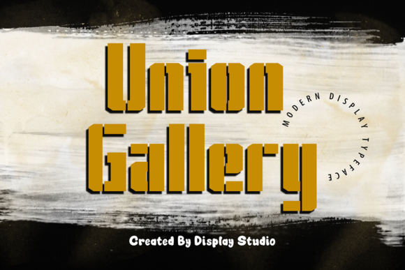 Union Gallery Font for Handmade Creations